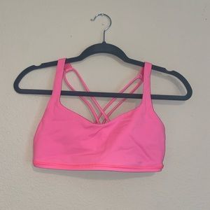 Lululemon pink sports bra
